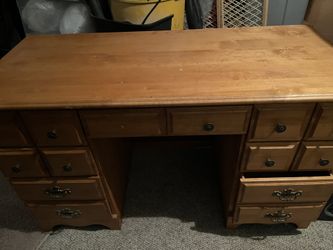 LARGE DESK WITH FILE DRAWER