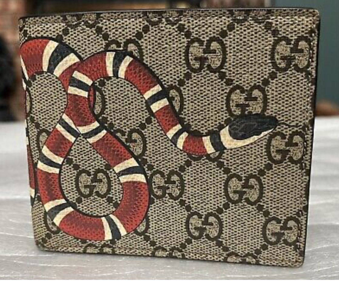 Gucci Snake Wallet Color Brown