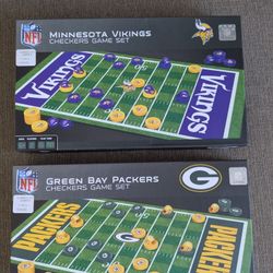 Vikings And Packers Checkers 