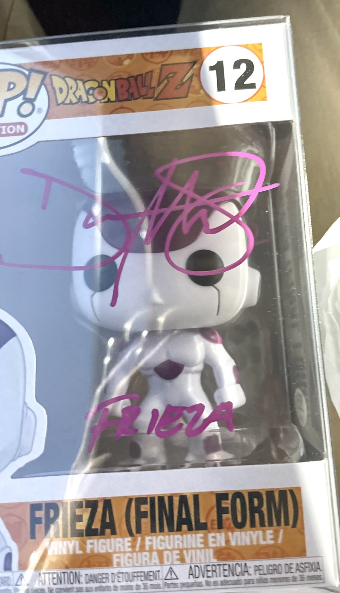 Funko Pop! - Dragon Ball Z: Frieza Final Form SIGNED by Daman Mills (PSA Certified)