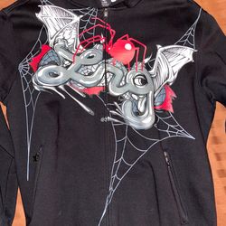 LRG Black Spider Zip Up Hoody