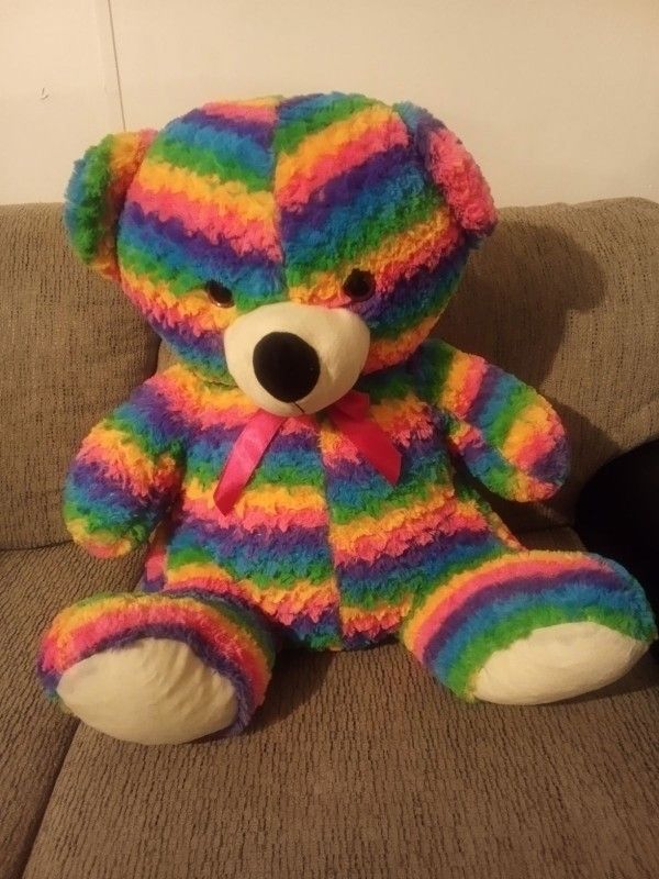 Rainbow Bear by DanDee 22" Stuffed Plush Teddy Bear

