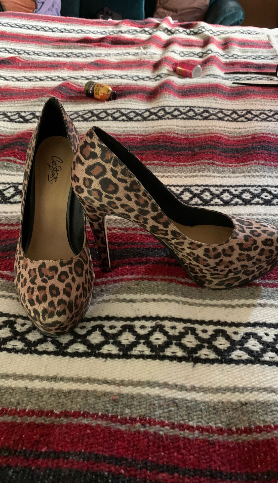 Leopard heels