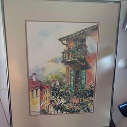 Bellagio Italy Painting with Frame