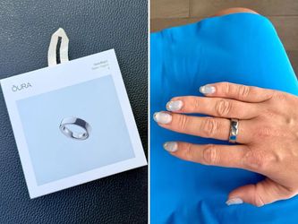 Oura Ring 5 silver size 10