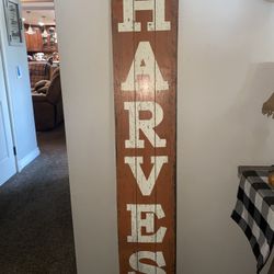 Reversible Wooden Welcome/Harvest Fall Sign