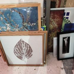 $15 Each Assorted Wall Hanging Art Paintings Decor Artwork Frames Framed