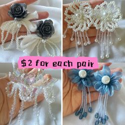 $2 For Each Pair Of Big Earrings
