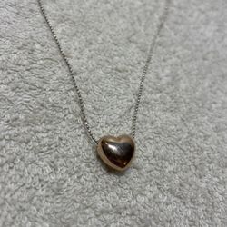 Sterling Silver Heart Pendant Necklace – 925
