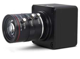 MOKOSE 4K@30fps USB Camera with 6-12mm Varifocal Manual Lens Webcam UVC Free Drive Compatible Windows Mac OS X Linux