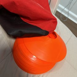Footbal Training Cones And Nike Unused Bag 