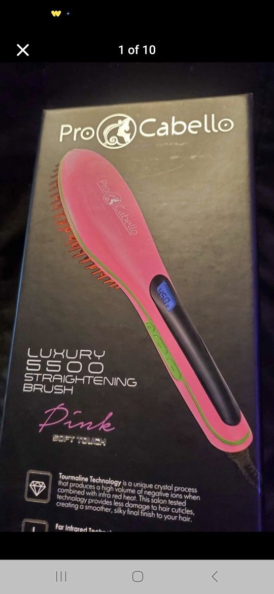 PROCABELLO LUXORY 5500 STRAIGHTENING BRUSH NEW PINK