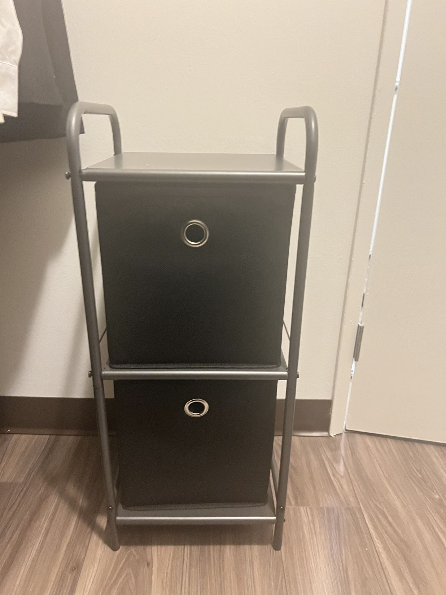 Standing Drawer Storage With Bins
