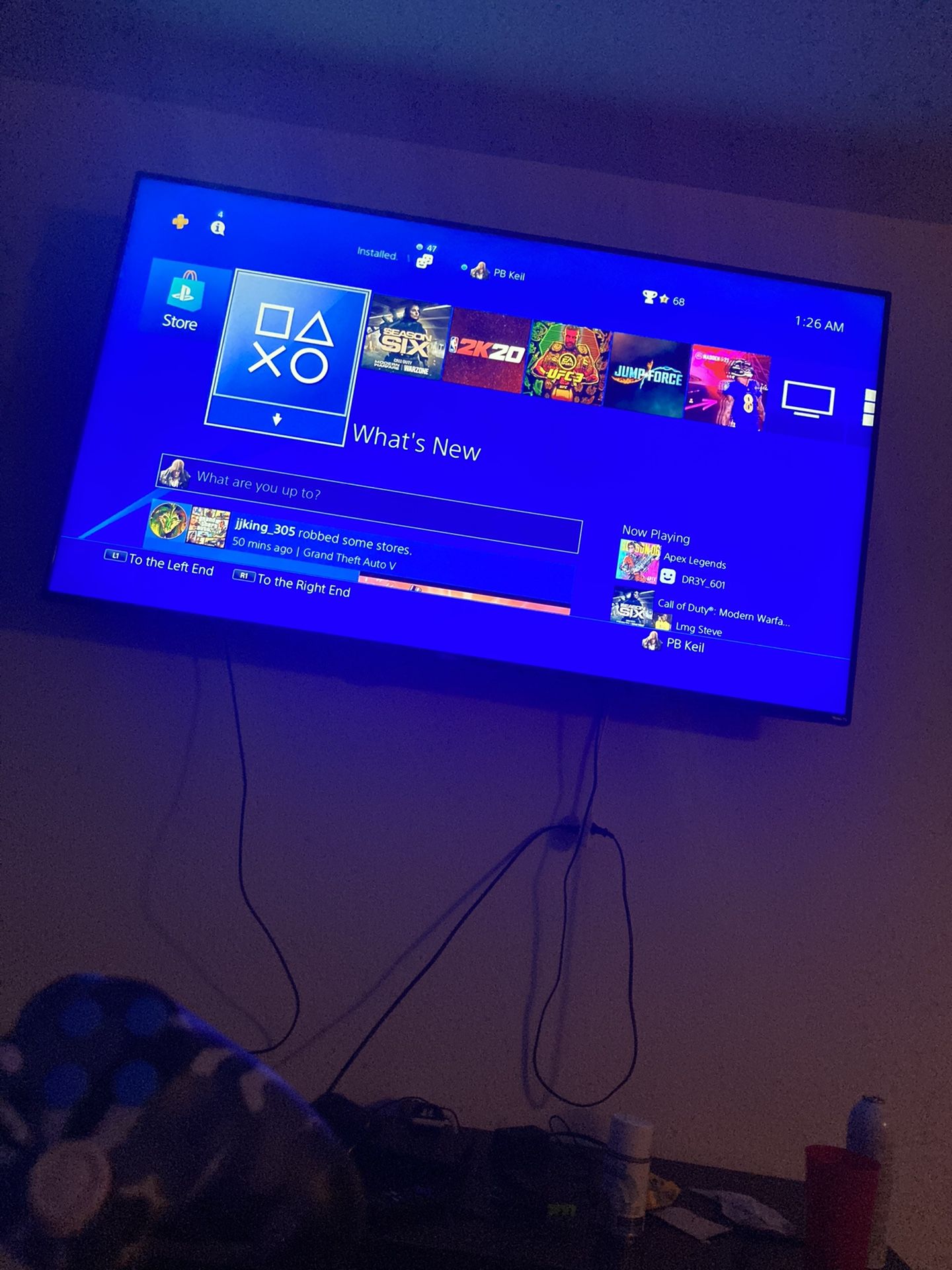 Ps4 2TB and plus 65 inch TV