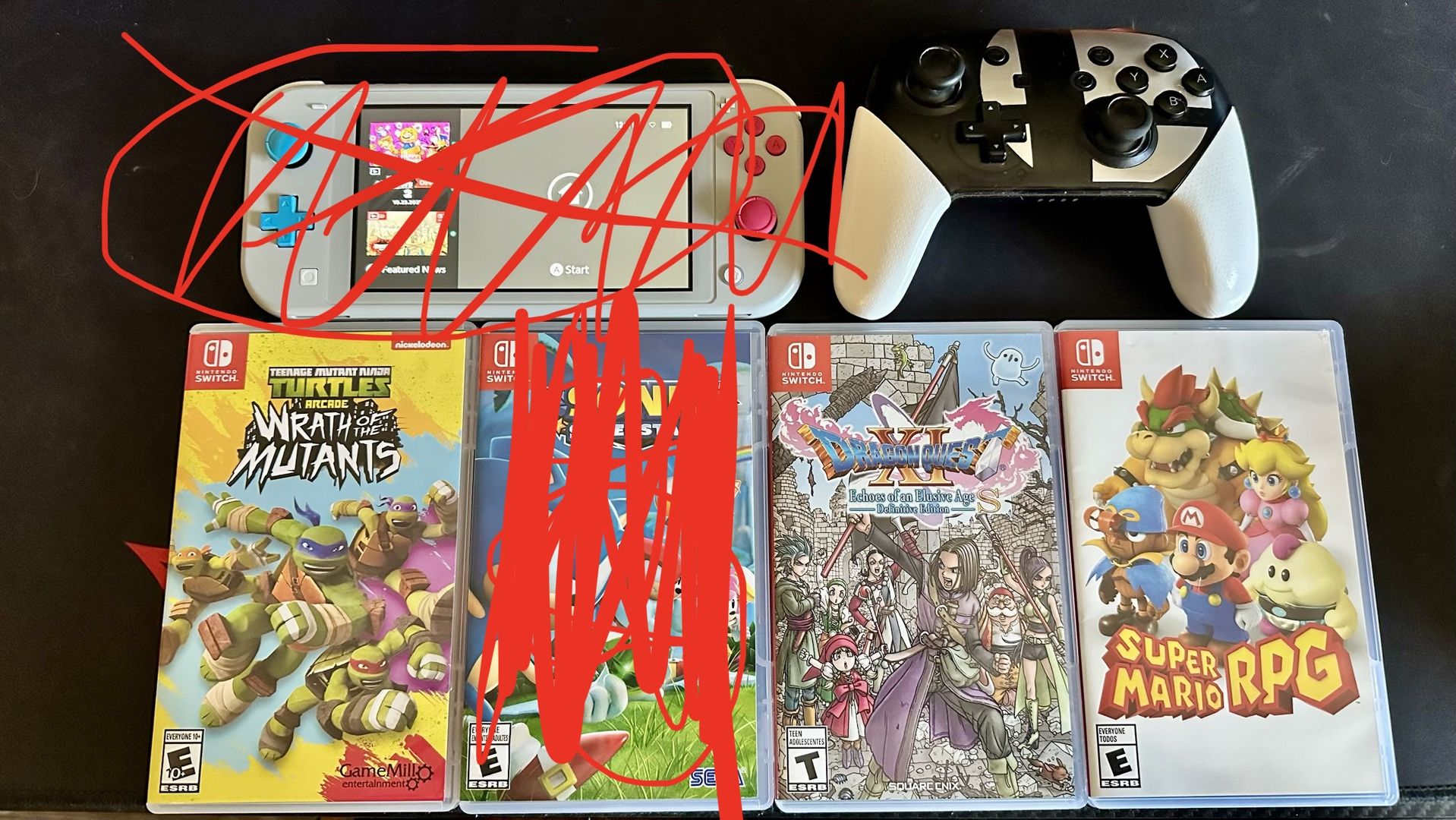 Nintendo Switch  Games And pro Controller