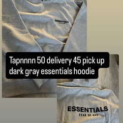 Dark Gray Essentials Hoodie