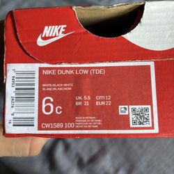 Nike Low Dunk Size 6C 