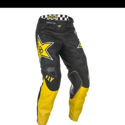 Fly Racing Kinetic Rockstar Black MX Motocross Off Road Pants Men's Size 36