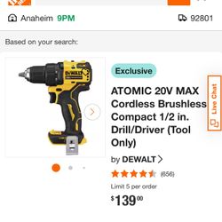 ATOMIC 20V MAX Cordless Brushless Compact 1/2 in. Drill/Driver
