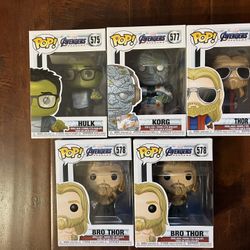Funko Pop! Avengers: Endgame Set (5-Pack) – Thor, Hulk, Korg