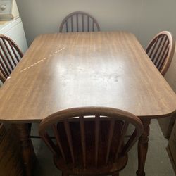 Table And four Chairs 