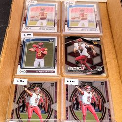 Jayden Daniels Rookie Card Lot (16 Cards)