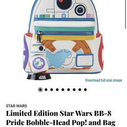 BB-8 Disney Loungefly Backpack W/ Bobble Head