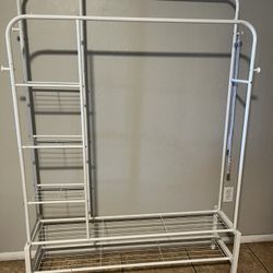 Metal Clothing Rack White