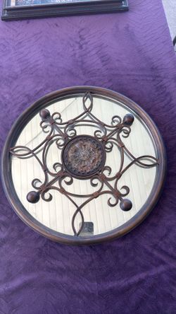 Rustic metal mirror