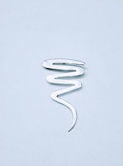 "LIKE NEW" Beautiful Sterling Silver "Paloma Picasso" "Scribble" Pendant - Pin - 4" long x 1 1/2" wide