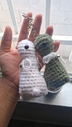 Crochet Dino Keychains :3