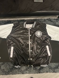 Bad Boy Entertainment 20th Anniversary Black & White Large Mens Button Up Jacket
