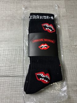 Chrome Hearts Black Crew Socks