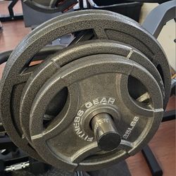 45lb 35lb 25lb Olympic Barbell Plates Weightlifting 