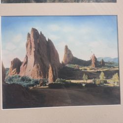 Hand Colored Framed Art! 