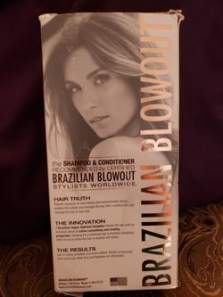 Brazilian Blow Out shampoo and conditioner.