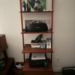 Leaning Shelf With Drawer 