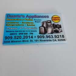 Sales Refrigerator, Washer And Dryer $300.00 Up