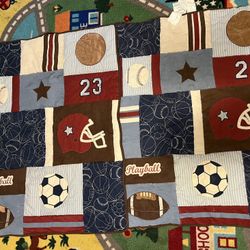 Crib Nojo Blanket Sports Theme
