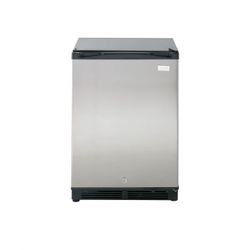 5.2 cu. ft. Mini Fridge in Black with Stainless Steel Door 