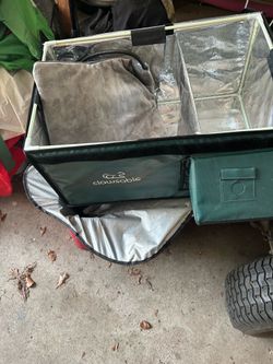 Outside heated cat house