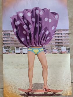 Large retro poster print to frame