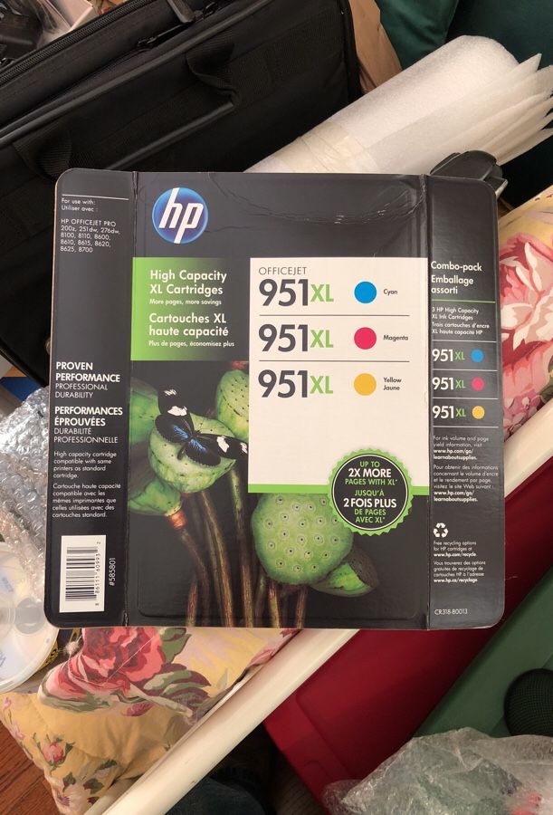 NIB never opened High Capacity HP951 XL CARTRIDGES