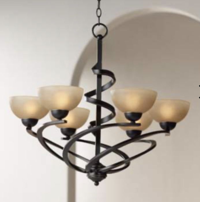 Franklin Iron Works Chandelier