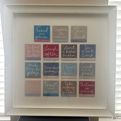 Words of affirmation wall art