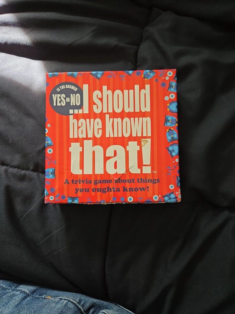 I Should Have Known That! Card Game