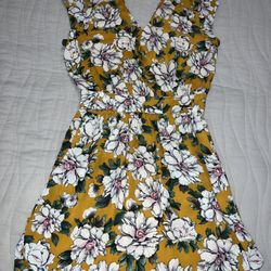 Dr2 floral yellow dress