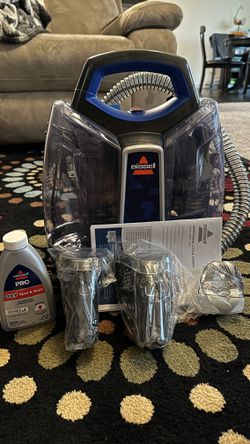  Bissell SpotClean ProHeat Portable Spot and Stain Carpet  Cleaner, 2694, Blue
