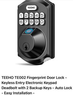 TEEHO TE002 Fingerprint Door Lock