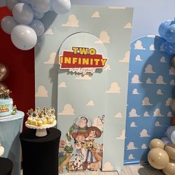Two Infinity And beyond Toy Story Backdrop 